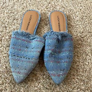 Lucky Brand Denim Mules